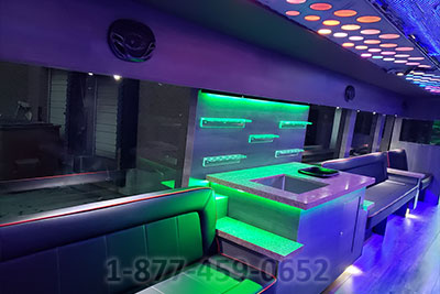 45 to 50 Passengers Party Bus Seating